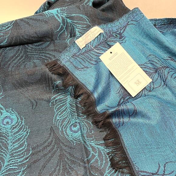 Metropolitan Museum of Art Maurice Pillard Verneuil Peacock Feather Shawl Scarf - Picture 8 of 8